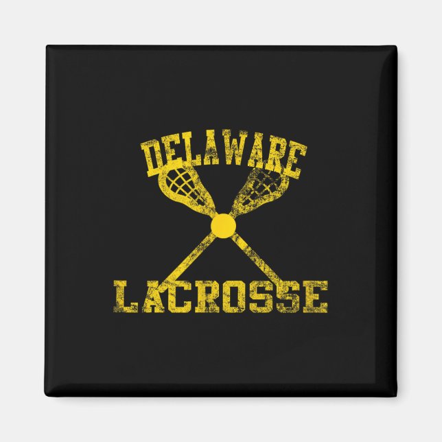 Vintag Delaware Lacrosse Magnet (Vorne)