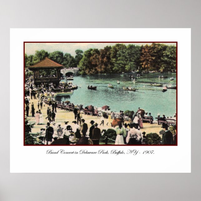 Vintag Delaware Park Poster (Vorne)