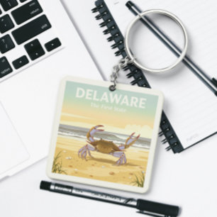 Vintag Delaware Schlüsselanhänger