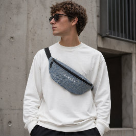 Vintag Denim Blue Jeans Look Bauchtasche