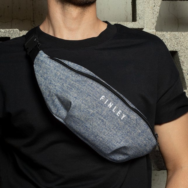 Vintag Denim Blue Jeans Look Bauchtasche (Von Creator hochgeladen)