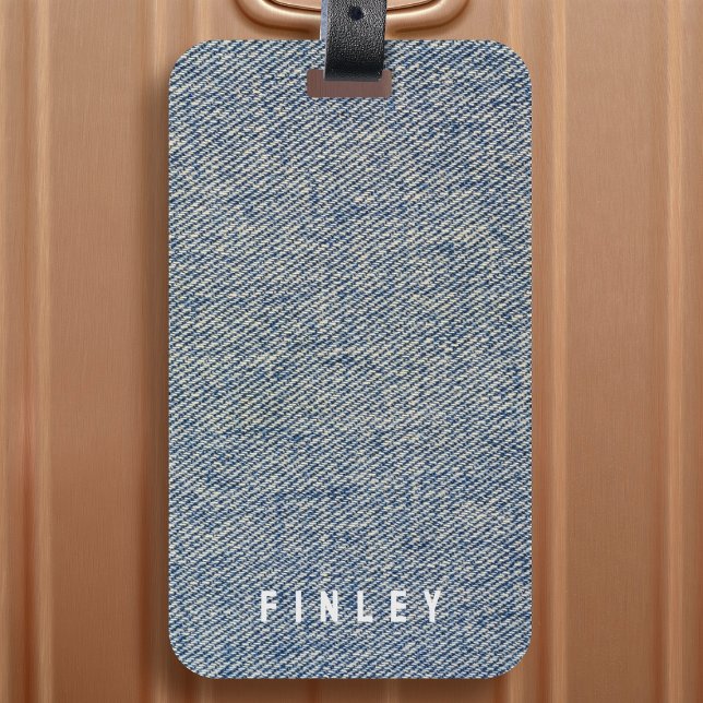 Vintag Denim Blue Jeans Look Gepäckanhänger (Von Creator hochgeladen)