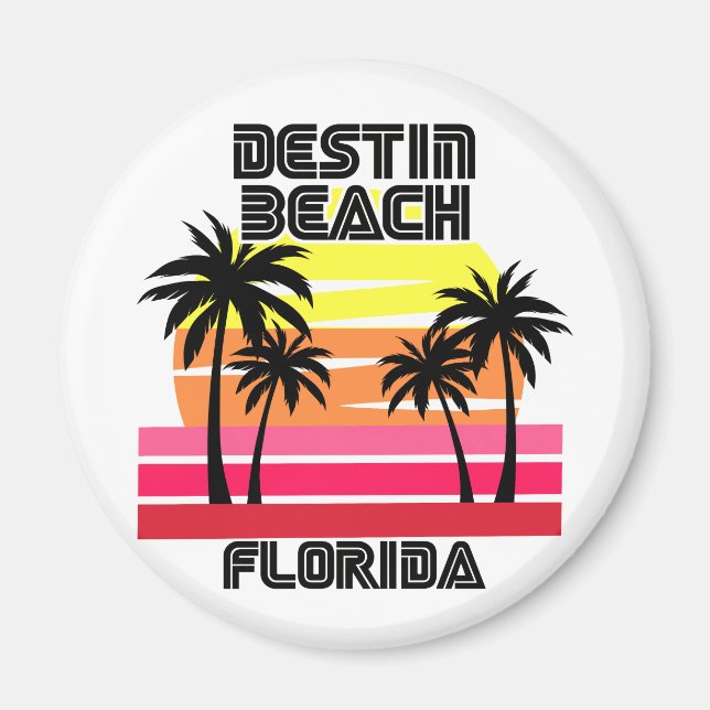 Vintag Destin Beach Florida Magnet (Vorne)