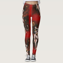 Vintag Devil Lady Dancer Gothic Leggings