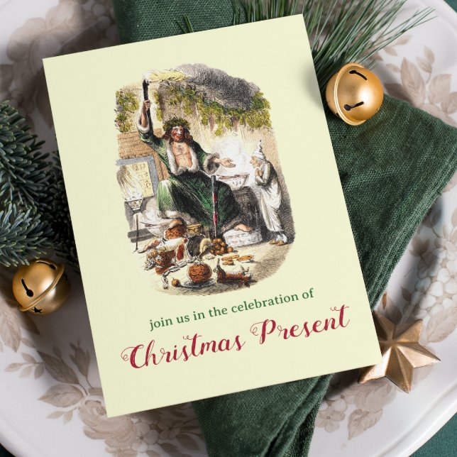Vintag Dickens Ghost Ein Weihnachtslied Party Einladung (Von Creator hochgeladen)