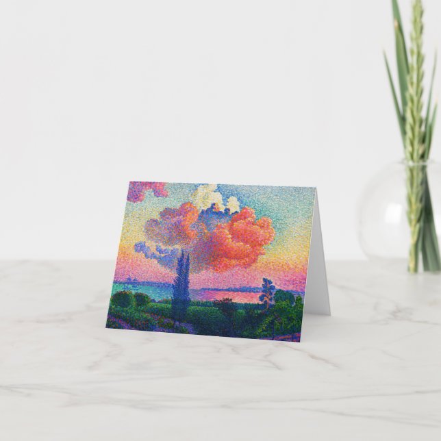 Vintag Die rosa Wolke (1896) Karte (Vorderseite)