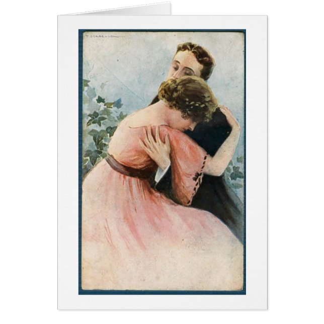 Vintag - die Umarmung eines Paares, (Vorne)