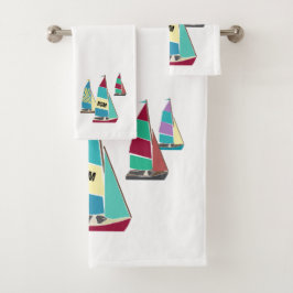 Vintag Dinghies Badhandtuch Set