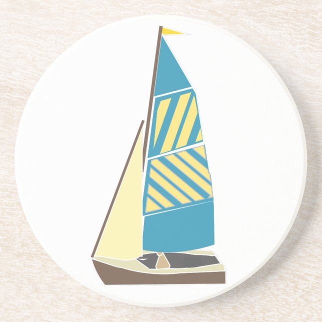 Vintag Dinghy Getränkeuntersetzer (Vorne)