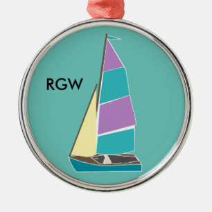 Vintag Dinghy Ornament Aus Metall