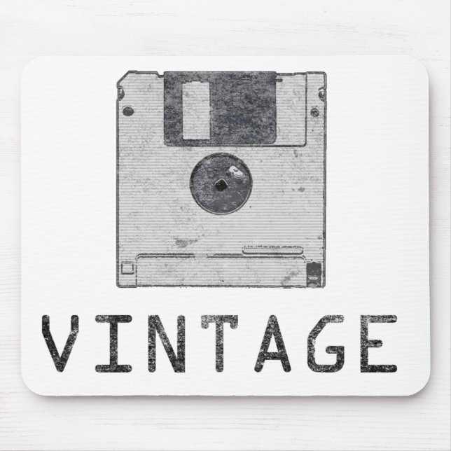 Vintag-Diskettenlaufwerk-Mousepad Mousepad (Vorne)