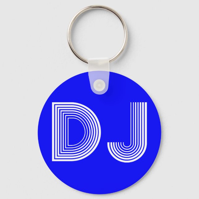Vintag DJ Schlüsselanhänger (Vorderseite)