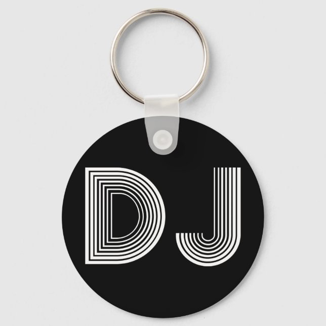 Vintag DJ Schlüsselanhänger (Vorderseite)
