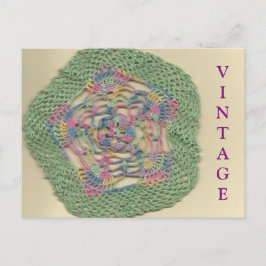 Vintag Doily Postcard Postkarte
