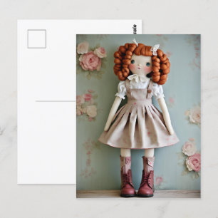 Vintag Doll Collection Redhead Clarissa Postkarte