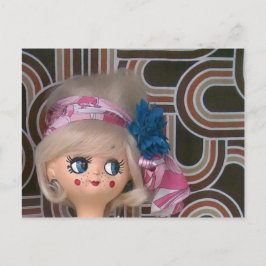 VINTAG DOLL POSTKARTE
