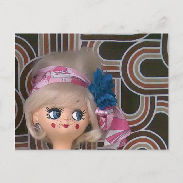 VINTAG DOLL POSTKARTE (Vorderseite)