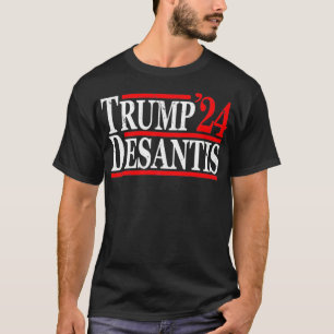Vintag Donald Trump Ron DeSantis 2024 T-Shirt