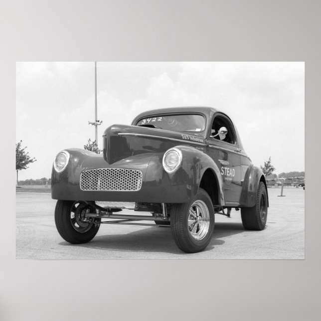 Vintag Drag - Willys Gasser Poster (Vorne)
