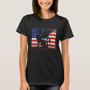 Vintag Dragon American Flag 4. Juli Women Men US T-Shirt