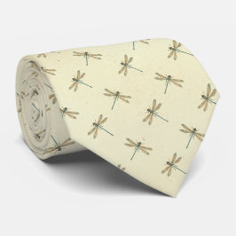Vintag Dragonfly Floral Neck Tie Krawatte