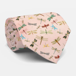 Vintag Dragonfly Floral Neck Tie Krawatte