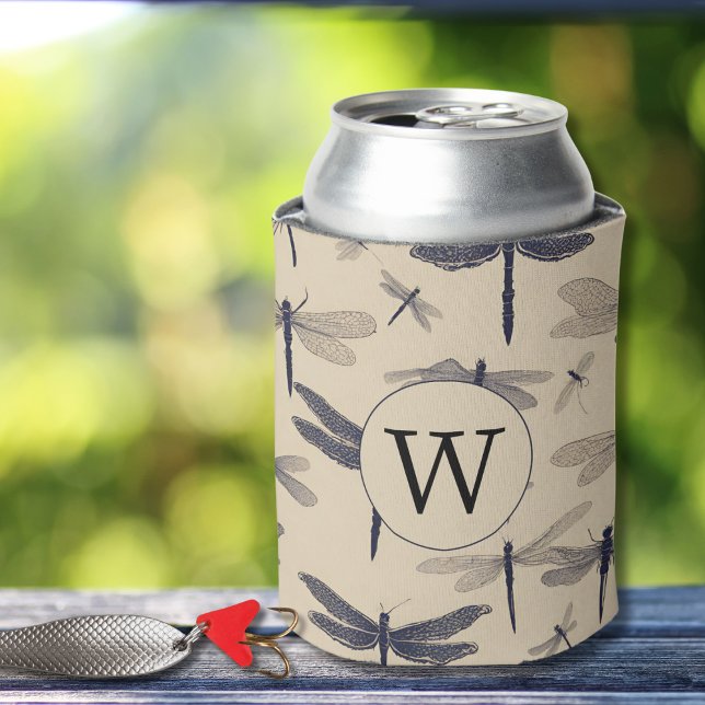 Vintag-Dragonfly-Monogramm Dosenkühler (Von Creator hochgeladen)