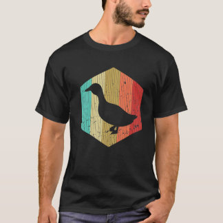 Vintag Duck Retro Duck Silhouette 60er 70er Style T-Shirt
