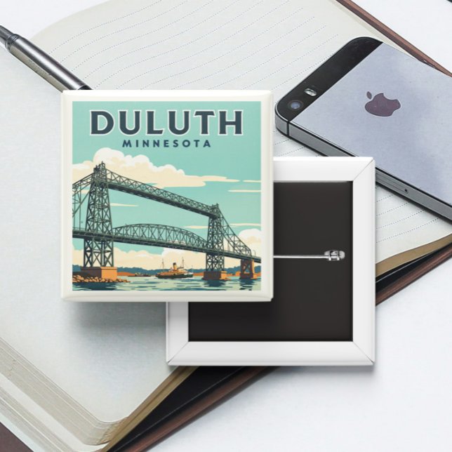 Vintag Duluth Minnesota Button (Von Creator hochgeladen)