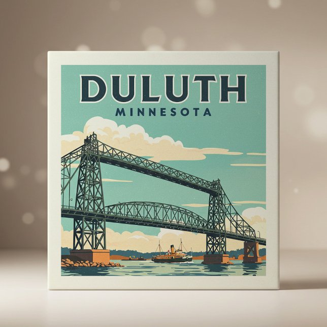 Vintag Duluth Minnesota Fliese (Von Creator hochgeladen)