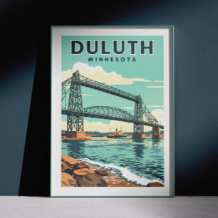 Vintag Duluth Minnesota Poster