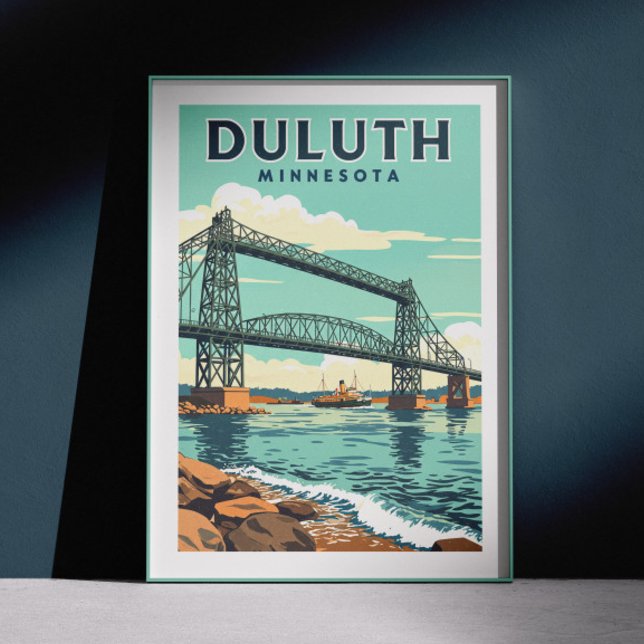 Vintag Duluth Minnesota Poster (Von Creator hochgeladen)