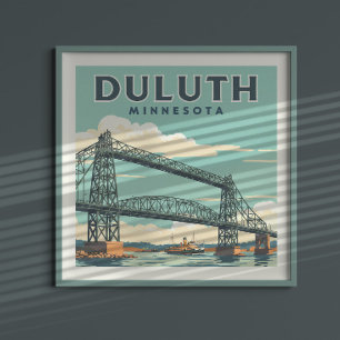 Vintag Duluth Minnesota Poster