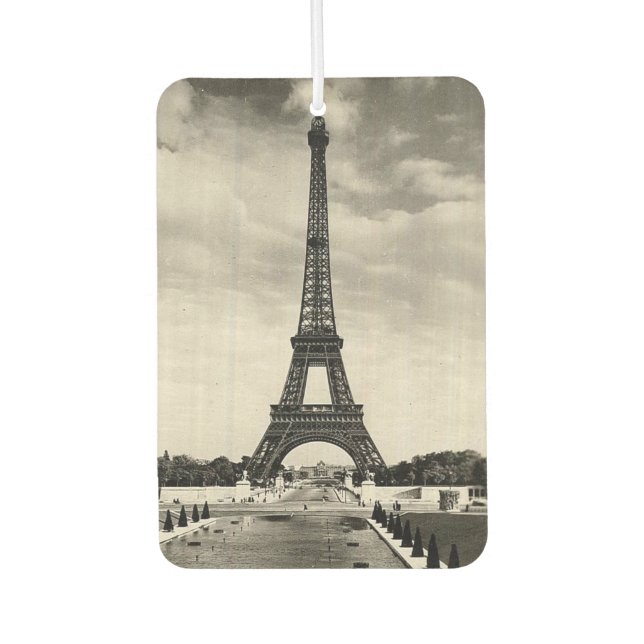 Vintag Eiffelturm Paris Autolufterfrischer (Vorderseite)