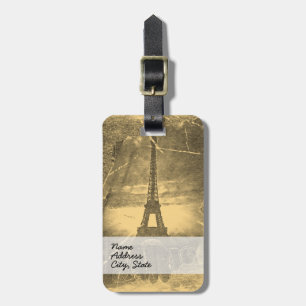 Vintag Eiffelturm Paris Gepäckanhänger