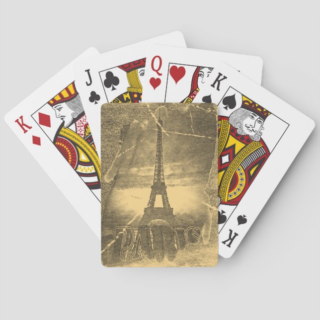 Vintag Eiffelturm Paris Spielkarten (Rückseite)