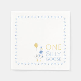 Vintag ein Albernes Gänse Geburtstag Napkin Serviette