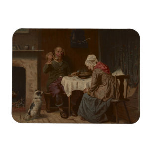 Vintag ein Segen-Lithograph Gefragt Magnet