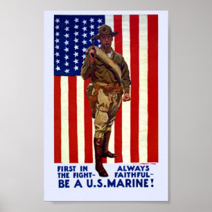 Vintag ein U.S. Poster