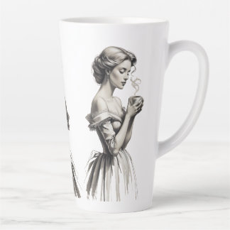 Vintag Elegance Lady Cup - Romantische Landschaft Milchtasse