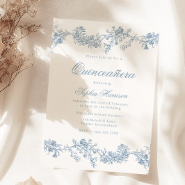 Vintag Elegant Quinceanera 15. Party Einladung