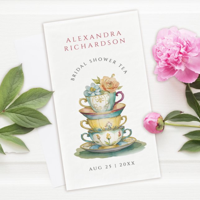 Vintag Elegantes Brautparty Teatro  Party Serviette (Von Creator hochgeladen)