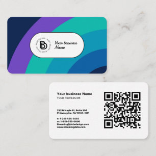 Vintag Elegantes Retro - Modernes Visitenkarte