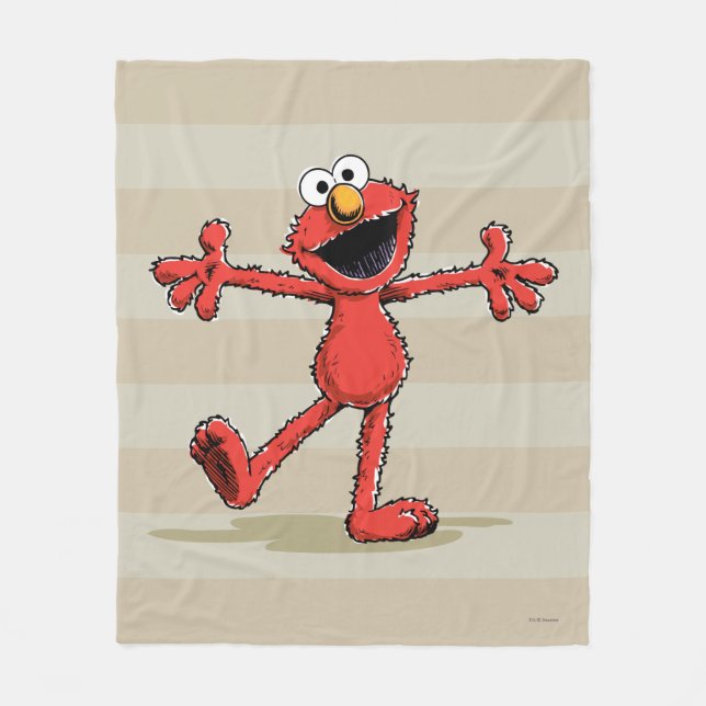 Vintag Elmo Fleecedecke (Vorderseite)