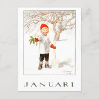 Vintag Elsa Beskow Januar