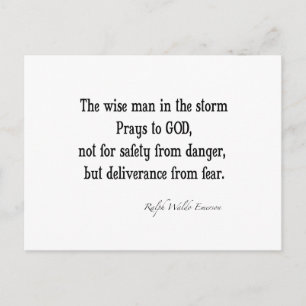 Vintag Emerson Inspiration Zitat Postkarte
