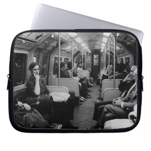 Vintag-England-Eisenbahn in der Omnibusse Laptopschutzhülle