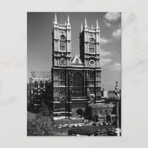 Vintag England London Westminster Abbey Postkarte