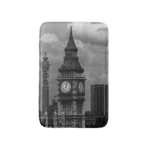 Vintag-England-Postturm Big ben Badematte