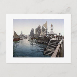 Vintag    EnglandLowestoft Pier Head 1890er Postkarte